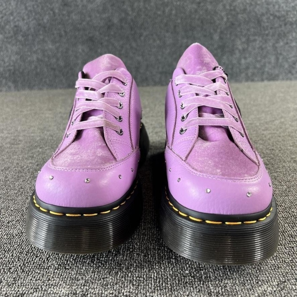 Dr Martens Shoes Womens 8 Purple Buzz S1 Bratz Platform Sneaker Studded Leather - Picture 4 of 11